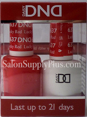 637 - DND Duo Gel - Lucky Red - (Holiday Collection)