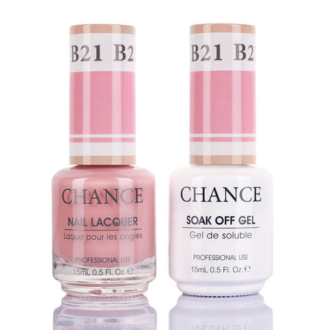 Chance by Cre8tion Gel & Nail Lacquer Duo 0.5oz B21 - Bare Collection