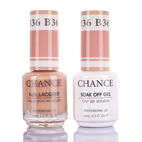 Chance by Cre8tion Gel & Nail Lacquer Duo 0.5oz B36 - Bare Collection