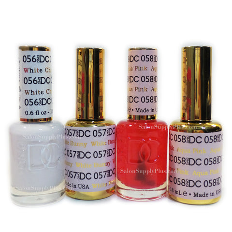 DND DC GEL - FRENCH SET (PINK & WHITE) - DC 056 & 058