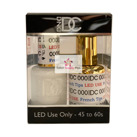 000 - DND DC GEL - FRENCH TIPS (SOLID WHITE)