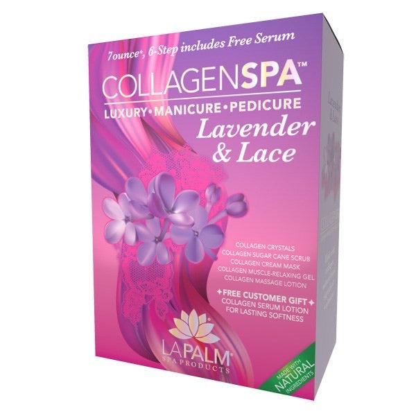 LA PALM COLLAGEN SPA PEDICURE PACK - LAVENDER & LACE PEDICURE