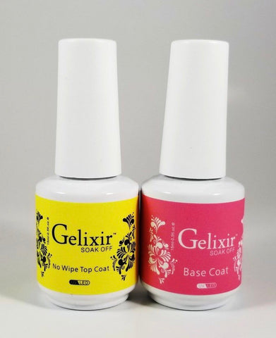 Gelixir - Base Coat & No Wipe Gel Top Coat