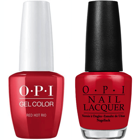 A70 OPI Gel color & Lacquer Duo set - Red Hot Rio