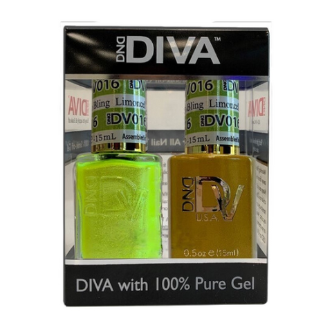 DND DIVA GEL DUO - 016 LIMONCELLO BLING