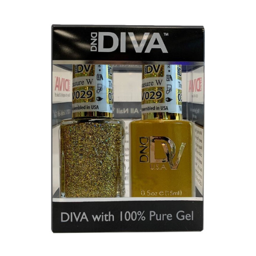 DND DIVA GEL DUO - 029 GOLDEN TREASURE WAVES