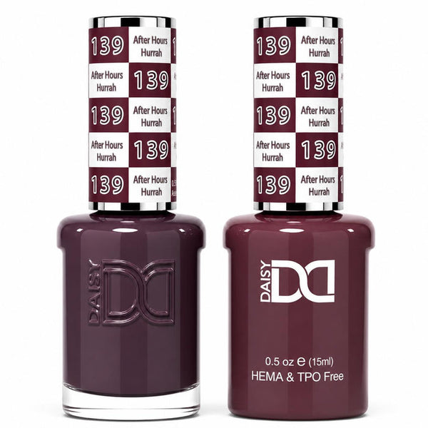 139 AFTER HOURS HURRAH - DND HEMA FREE & TPO FREE - GEL & LACQUER DUO