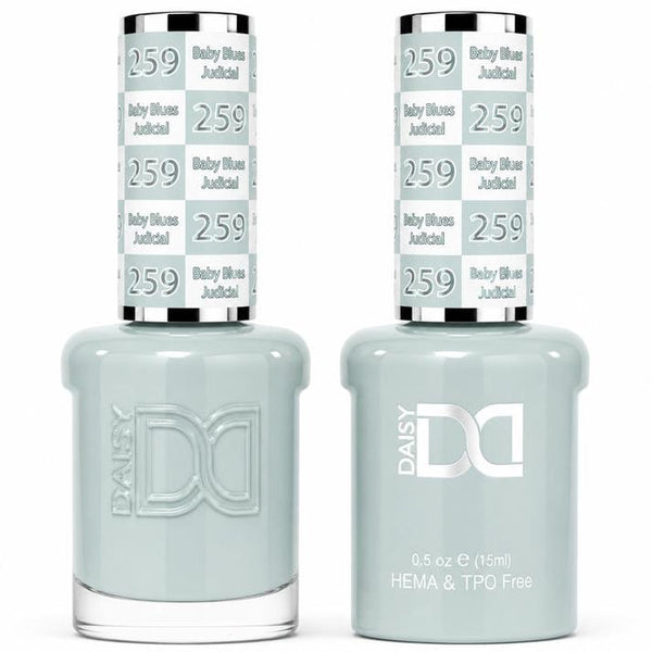 259 BABY BLUES JUDICIAL - DND HEMA FREE & TPO FREE - GEL & LACQUER DUO