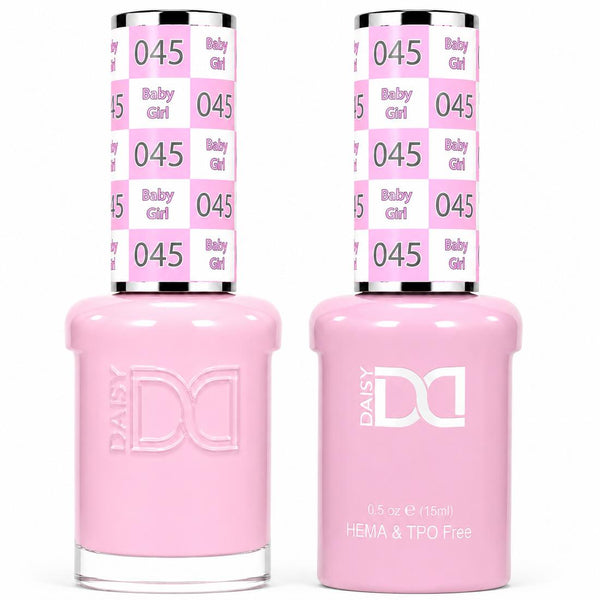 045 BABY GIRL - DND HEMA FREE & TPO FREE - GEL & LACQUER DUO