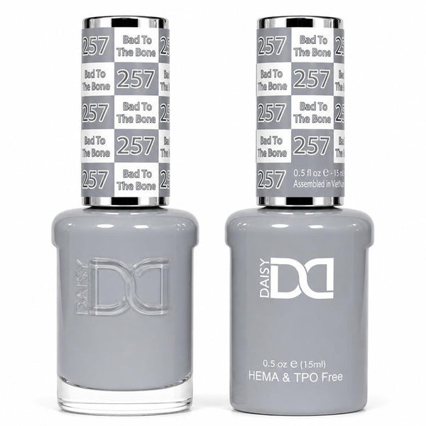 257 BAD TO THE BONE - DND HEMA FREE & TPO FREE - GEL & LACQUER DUO