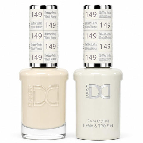 149 BATTER LATE THAN NEVER - DND HEMA FREE & TPO FREE - GEL & LACQUER DUO