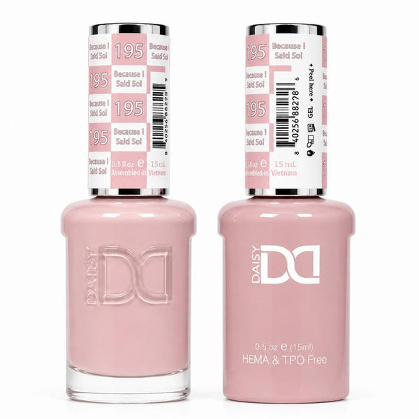 195 BECAUSE I SAID SO! - DND HEMA FREE & TPO FREE - GEL & LACQUER DUO