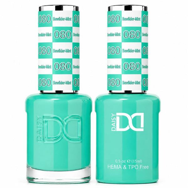 080 BEWILDER-MINT - DND HEMA FREE & TPO FREE - GEL & LACQUER DUO