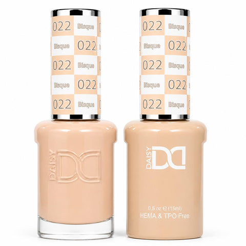 022 BISQUE - DND HEMA FREE & TPO FREE - GEL & LACQUER DUO