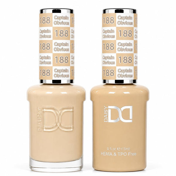 188 CAPTAIN OBVIOUS - DND HEMA FREE & TPO FREE - GEL & LACQUER DUO
