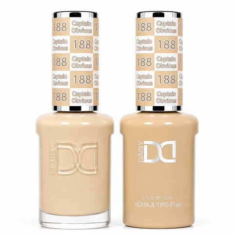 188 CAPTAIN OBVIOUS - DND HEMA FREE & TPO FREE - GEL & LACQUER DUO