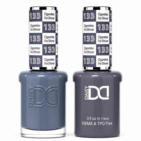 133 CIGARETTES FOR DINNER - DND HEMA FREE & TPO FREE - GEL & LACQUER DUO