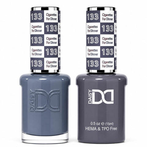 133 CIGARETTES FOR DINNER - DND HEMA FREE & TPO FREE - GEL & LACQUER DUO