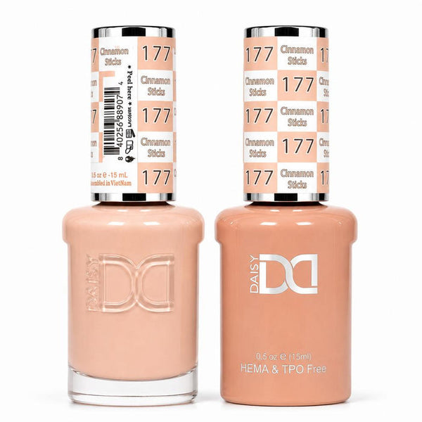 177 CINNAMON STICKS - DND HEMA FREE & TPO FREE - GEL & LACQUER DUO