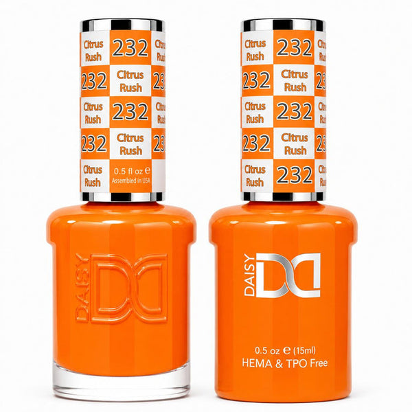232 CITRUS RUSH - DND HEMA FREE & TPO FREE - GEL & LACQUER DUO