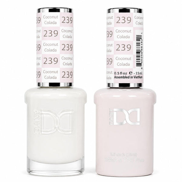 239 COCONUT COLADA - DND HEMA FREE & TPO FREE - GEL & LACQUER DUO