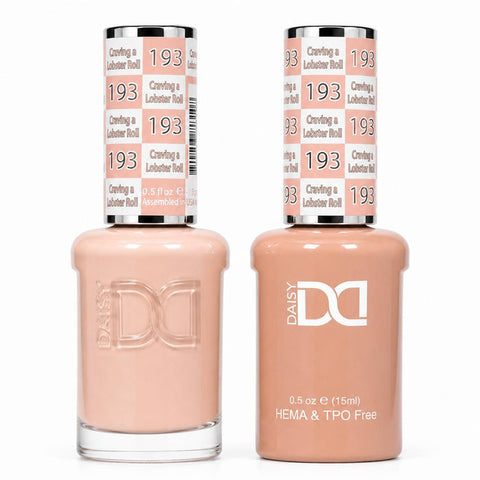 193 CRAVING A LOBSTER ROLL - DND HEMA FREE & TPO FREE - GEL & LACQUER DUO