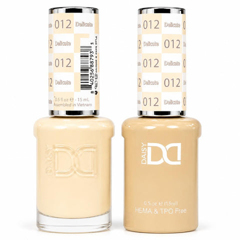 012 DELICATE - DND HEMA FREE & TPO FREE - GEL & LACQUER DUO
