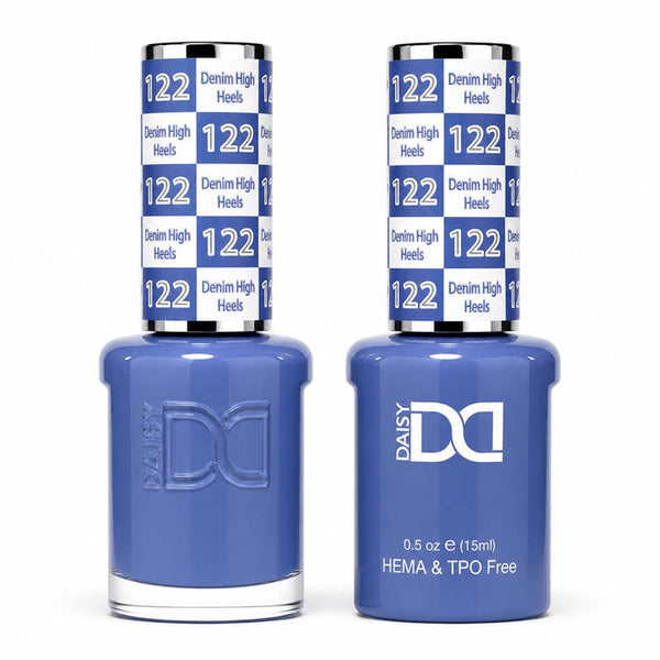 122 DENIM HIGH HEELS - DND HEMA FREE & TPO FREE - GEL & LACQUER DUO