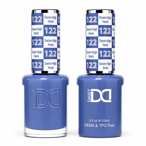 122 DENIM HIGH HEELS - DND HEMA FREE & TPO FREE - GEL & LACQUER DUO