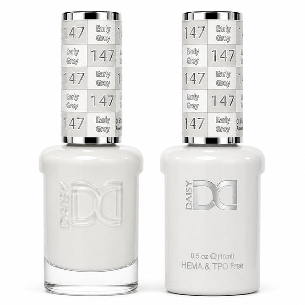 147 EARLY GREY - DND HEMA FREE & TPO FREE - GEL & LACQUER DUO
