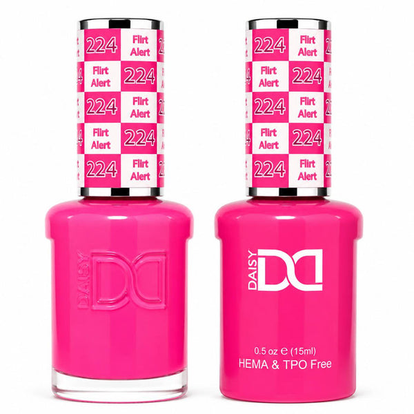 224 FLIRT ALERT - DND HEMA FREE & TPO FREE - GEL & LACQUER DUO