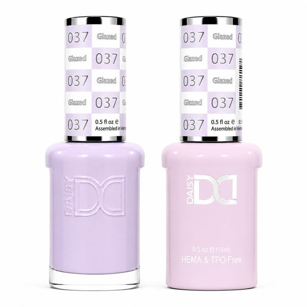 037 GLAZED - DND HEMA FREE & TPO FREE - GEL & LACQUER DUO