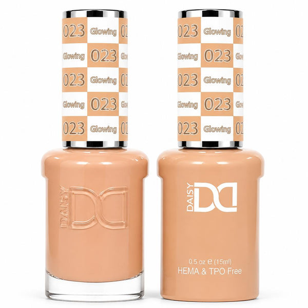 023 GLOWING - DND HEMA FREE & TPO FREE - GEL & LACQUER DUO