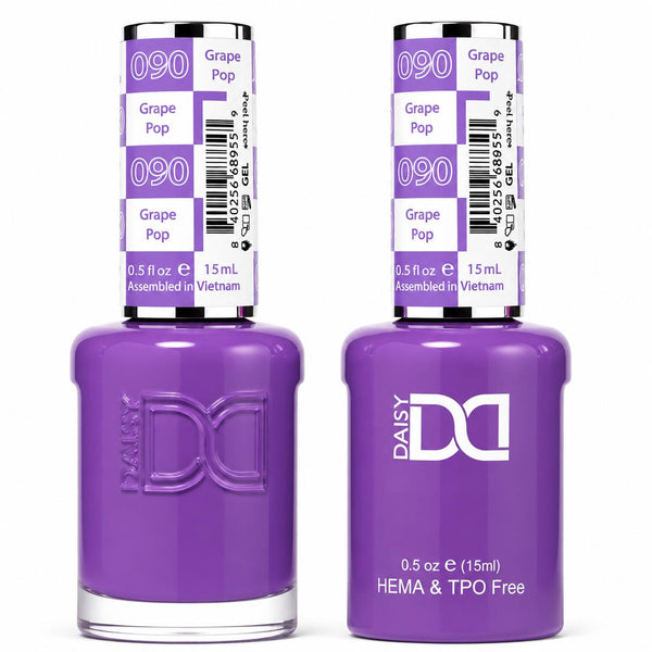 090 GRAPE POP - DND HEMA FREE & TPO FREE - GEL & LACQUER DUO
