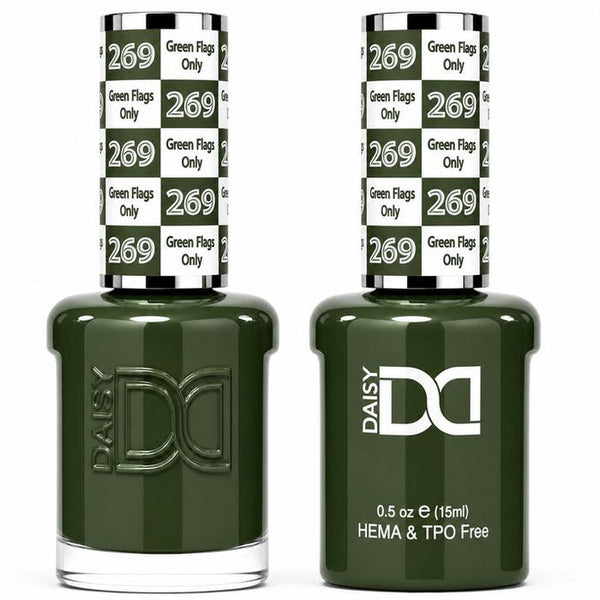 269 GREEN FLAGS ONLY - DND HEMA FREE & TPO FREE - GEL & LACQUER DUO