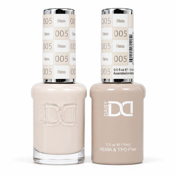 005 HAZE - DND HEMA FREE & TPO FREE - GEL & LACQUER DUO