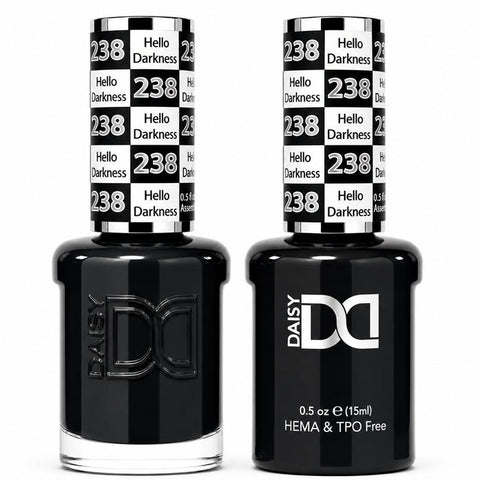 238 HELLO DARKNESS - DND HEMA FREE & TPO FREE - GEL & LACQUER DUO