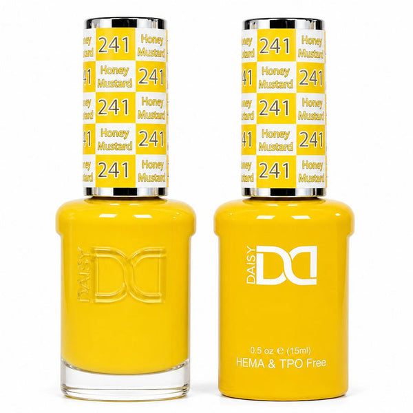 241 HONEY MUSTARD - DND HEMA FREE & TPO FREE - GEL & LACQUER DUO