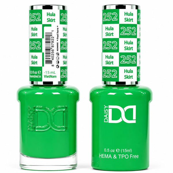 252 HULA SKIRT - DND HEMA FREE & TPO FREE - GEL & LACQUER DUO