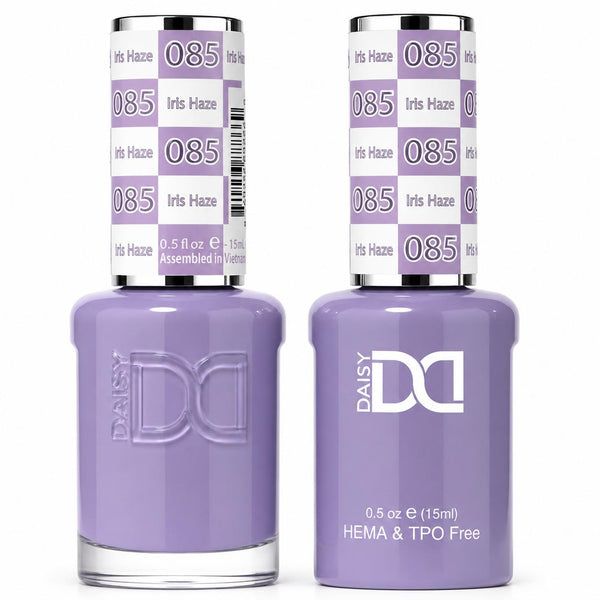 085 IRIS HAZE - DND HEMA FREE & TPO FREE - GEL & LACQUER DUO