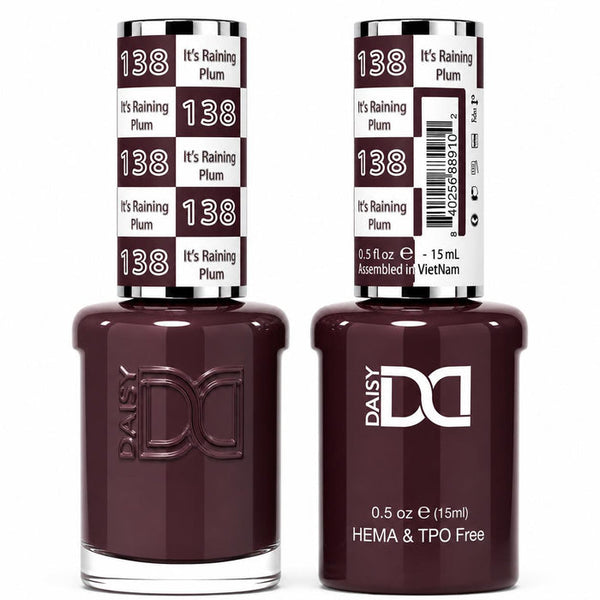 138 ITÕS RAINING PLUM - DND HEMA FREE & TPO FREE - GEL & LACQUER DUO