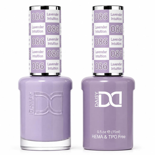 086 LAVENDER INTUITION - DND HEMA FREE & TPO FREE - GEL & LACQUER DUO