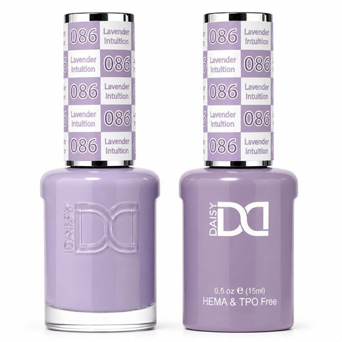 086 LAVENDER INTUITION - DND HEMA FREE & TPO FREE - GEL & LACQUER DUO