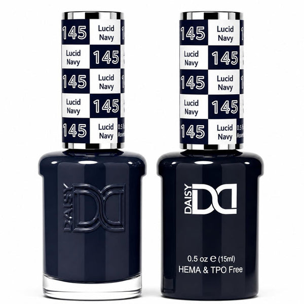 145 LUCID NAVY - DND HEMA FREE & TPO FREE - GEL & LACQUER DUO
