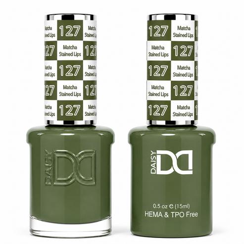 127 MATCHA STAINED LIPS - DND HEMA FREE & TPO FREE - GEL & LACQUER DUO
