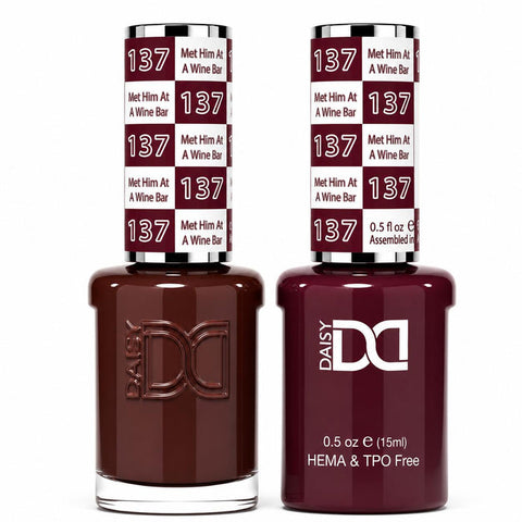 137 MET HIM AT A WINE BAR - DND HEMA FREE & TPO FREE - GEL & LACQUER DUO