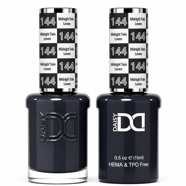 144 MIDNIGHT TRAIN LOVERS - DND HEMA FREE & TPO FREE - GEL & LACQUER DUO