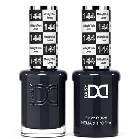 144 MIDNIGHT TRAIN LOVERS - DND HEMA FREE & TPO FREE - GEL & LACQUER DUO