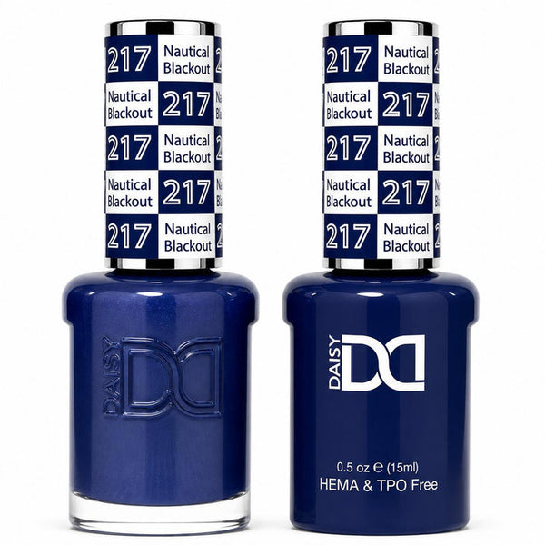 217 NAUTICAL BLACKOUT - DND HEMA FREE & TPO FREE - GEL & LACQUER DUO