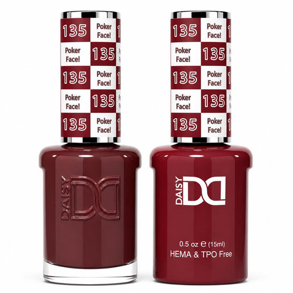 135 POKER FACE! - DND HEMA FREE & TPO FREE - GEL & LACQUER DUO